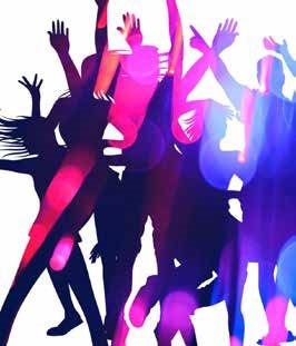 colors and silouhuette for disco